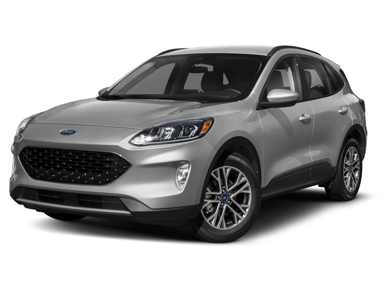 2020 Ford Escape SEL FWD in Agate Black Metallic — front three-quarter view