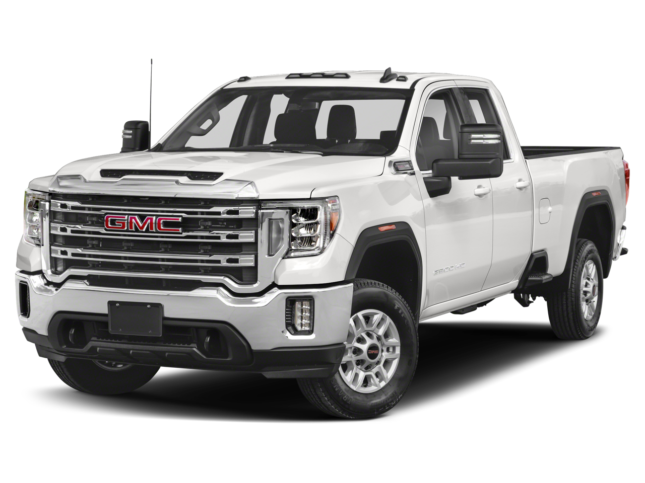 2022 GMC Sierra 2500Hd '4WD Double Cab 162'' SLE' in Onyx Black — front three-quarter view