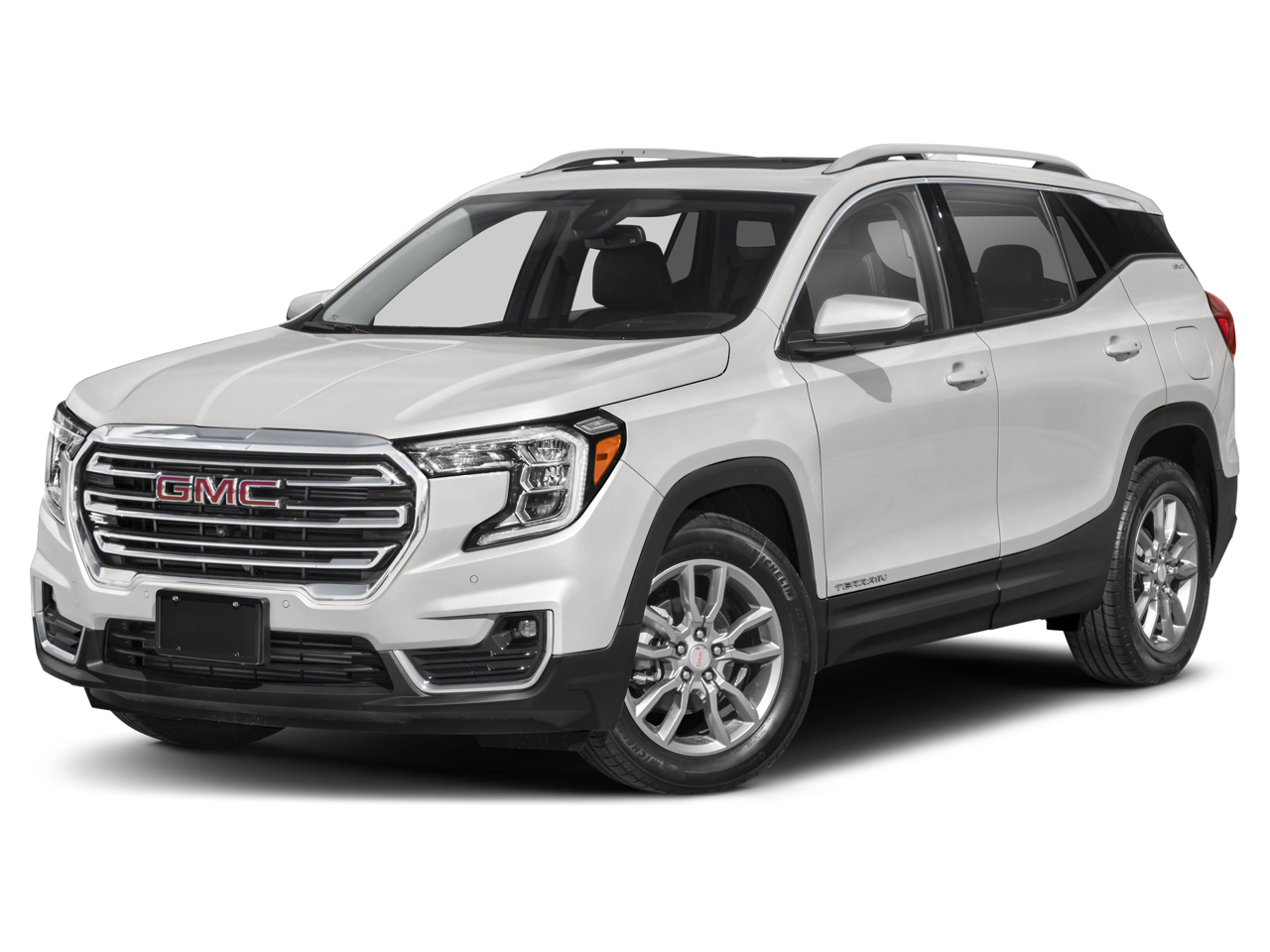 2024 GMC Terrain FWD 4dr SLE in Downpour Metallic — front three-quarter view