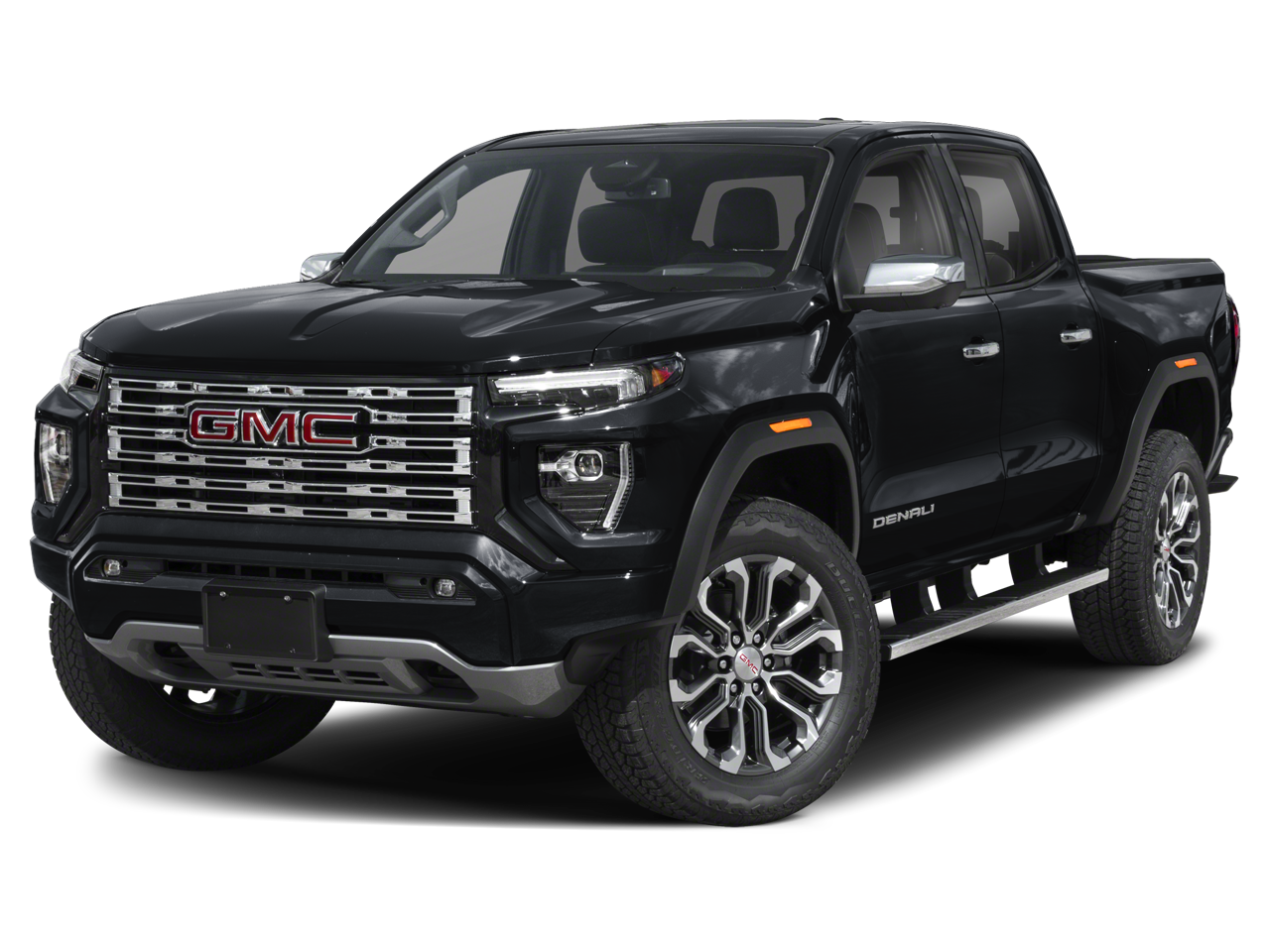 2026 GMC Canyon Denali in Summit White — front three-quarter view