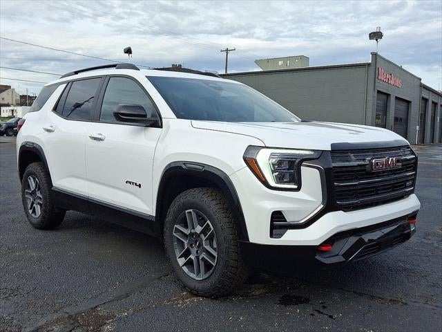 2026 GMC Terrain AT4 in Summit White — front three-quarter view