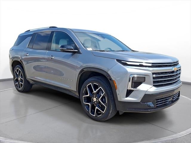 2025 Chevrolet Traverse High Country in Sterling Gray Metallic — front three-quarter view
