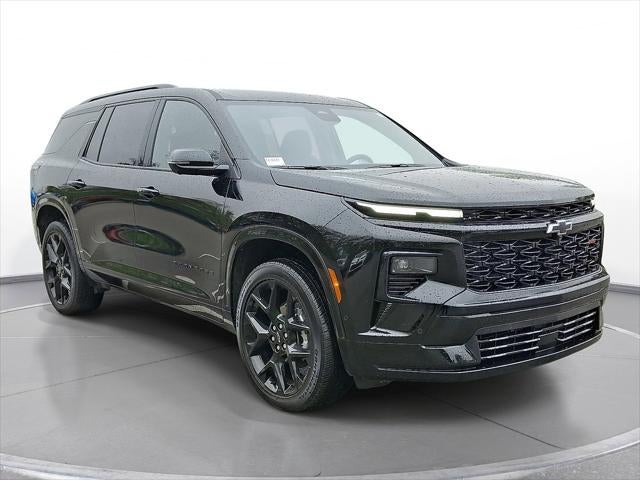 2026 Chevrolet Traverse RS in Mosaic Black Metallic — front three-quarter view