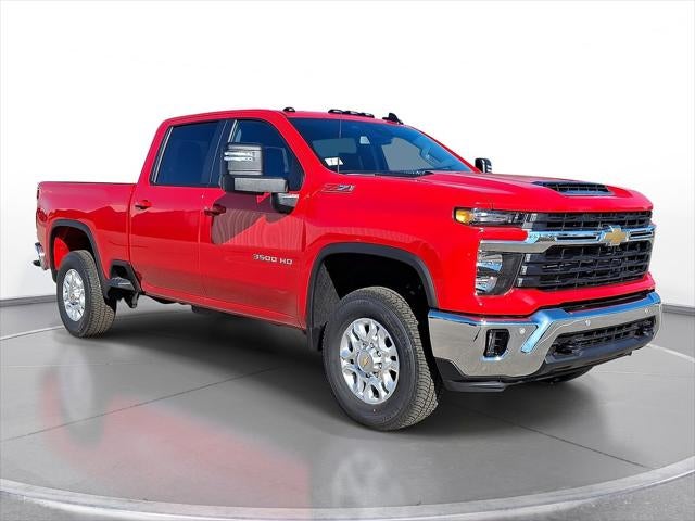 2026 Chevrolet Silverado 3500 HD LT in Red Hot — front three-quarter view