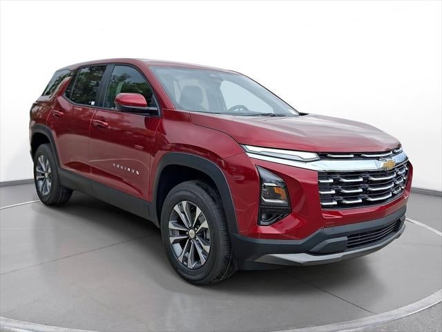 2026 Chevrolet Equinox LT in Radiant Red Tintcoat — front three-quarter view