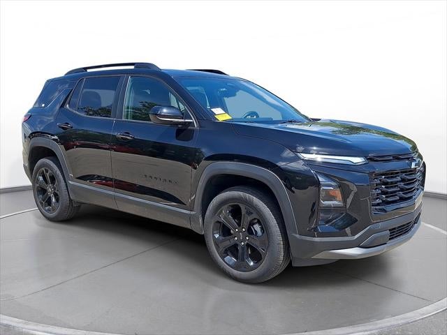 2025 Chevrolet Equinox LT in Mosaic Black Metallic — front three-quarter view
