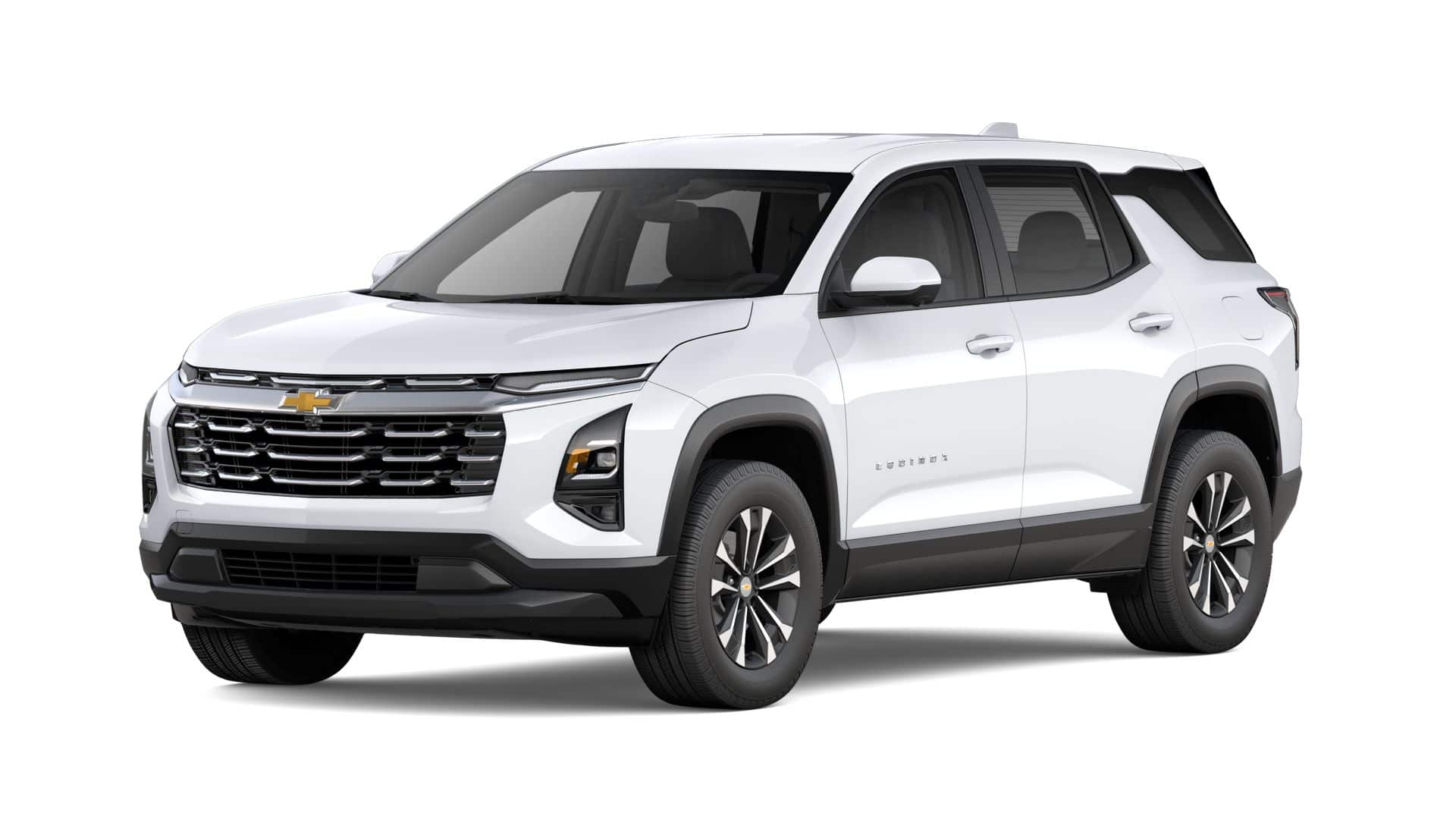 2027 Chevrolet Equinox AWD LT in Summit White — front three-quarter view