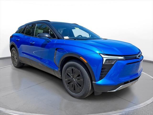 2025 Chevrolet Blazer EV LT in Riptide Blue Metallic — front three-quarter view
