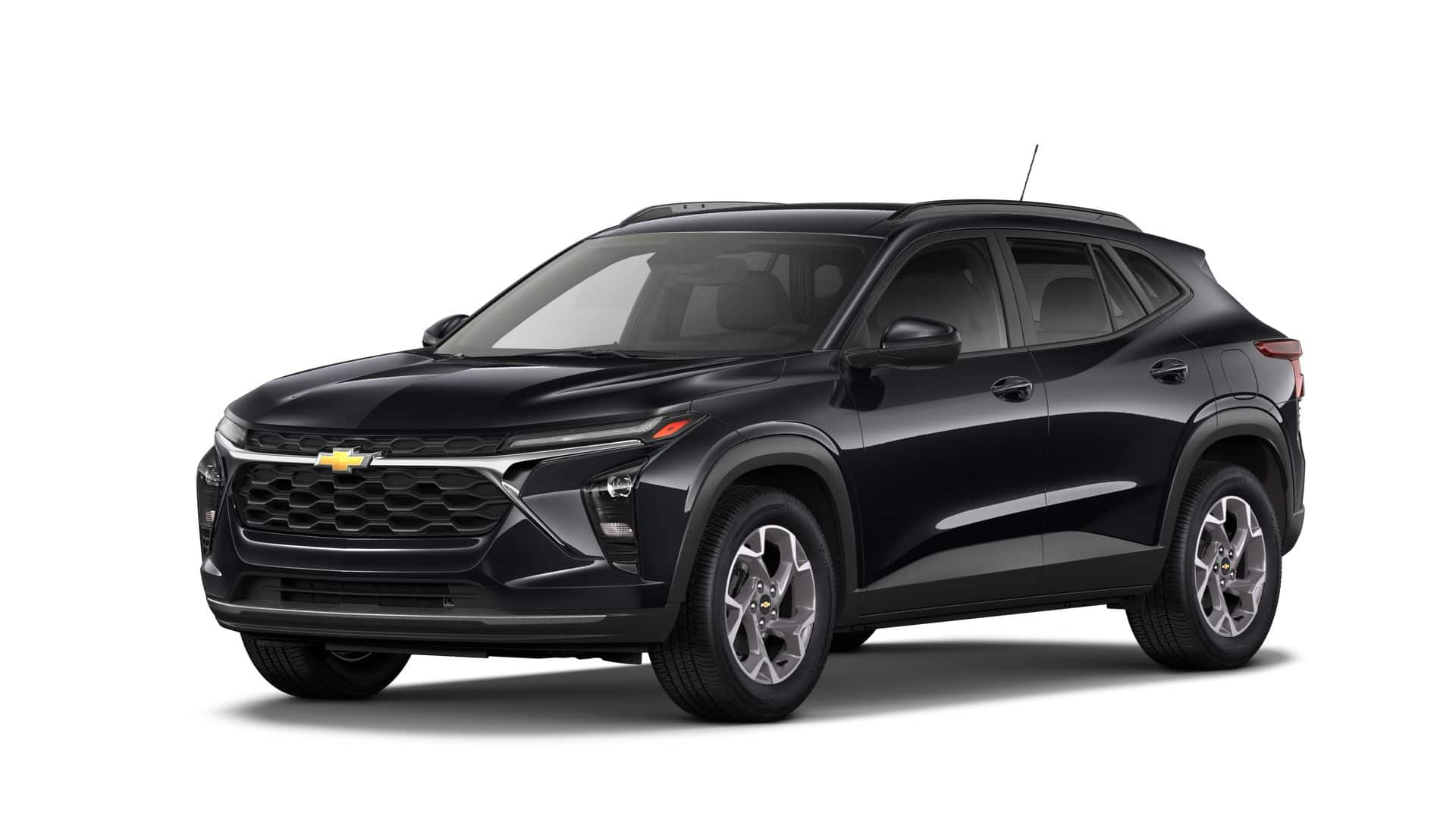 2026 Chevrolet Trax LT in Mosaic Black Metallic — front three-quarter view
