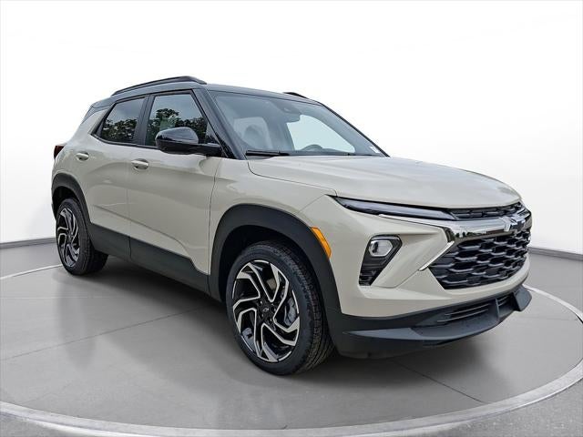 2026 Chevrolet Trailblazer RS in White Sands — front three-quarter view