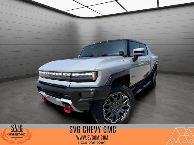 2025 GMC HUMMER EV Pickup 3X in Meteorite Metallic (Grey) — front three-quarter view