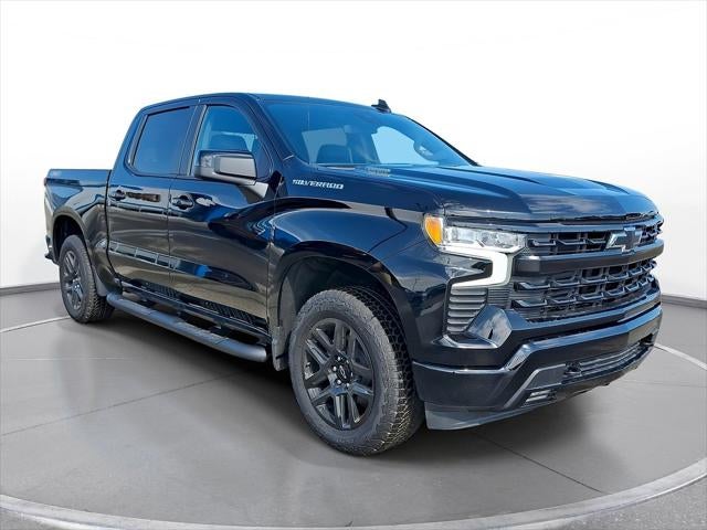 2026 Chevrolet Silverado 1500 RST in Black — front three-quarter view