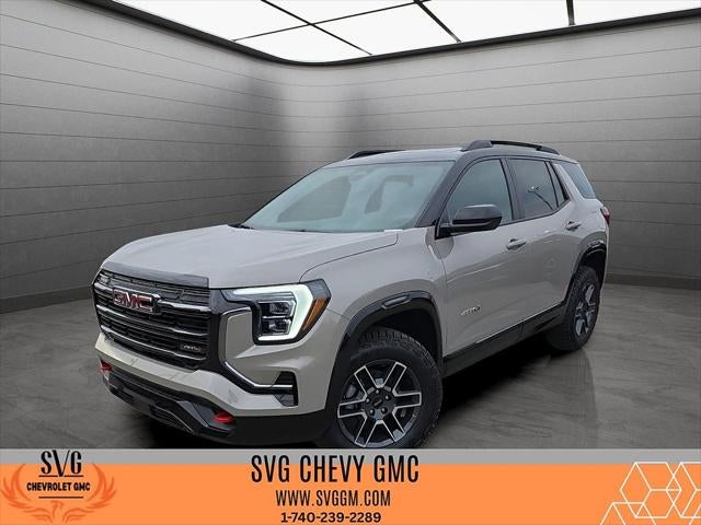 2026 GMC Terrain AT4 in Riverstone Metallic — front three-quarter view