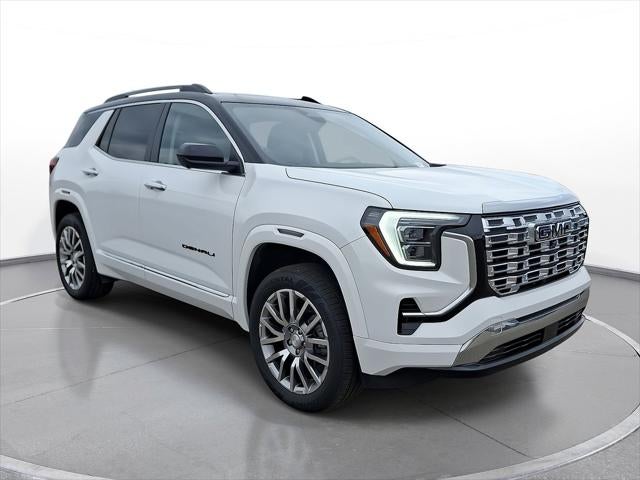 2026 GMC Terrain Denali in Summit White — front three-quarter view