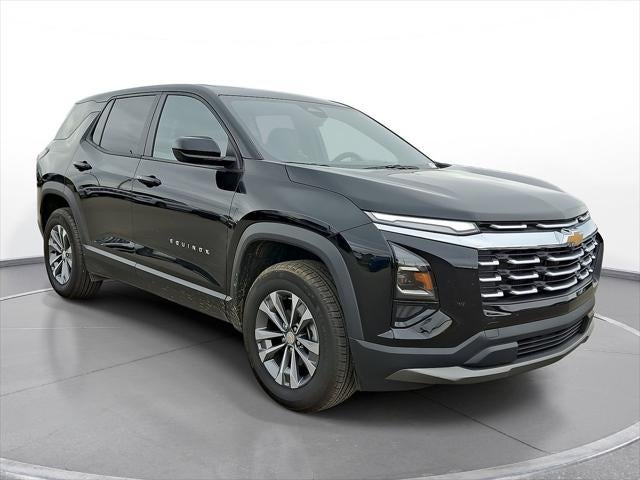 2026 Chevrolet Equinox LT in Mosaic Black Metallic — front three-quarter view