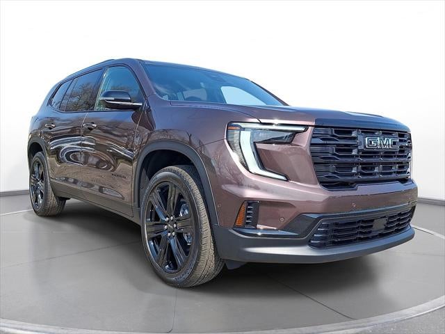 2026 GMC Acadia Elevation in Crystal Metallic — front three-quarter view