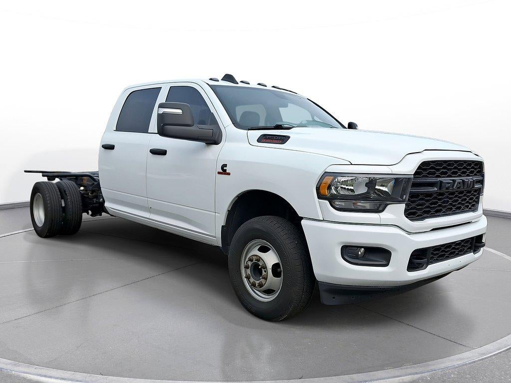 2023 RAM 3500 Chassis Tradesman/SLT/Laramie/Limited in Bright White Clearcoat — front three-quarter view