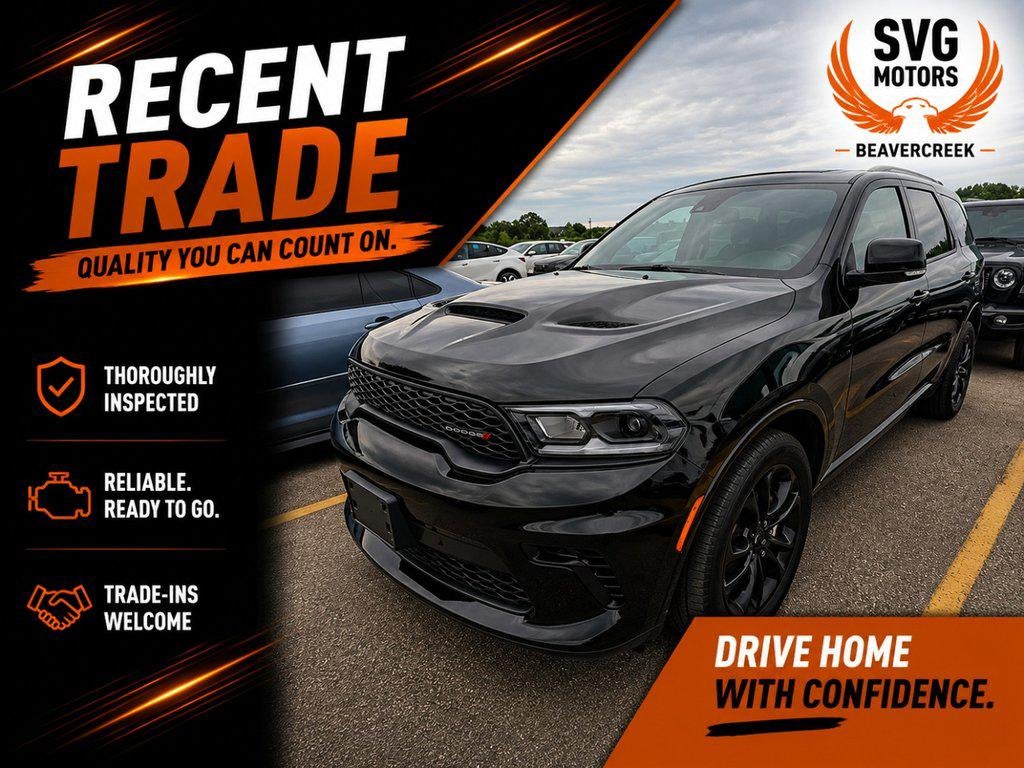 2025 Dodge Durango R/T AWD in Db Black — front three-quarter view