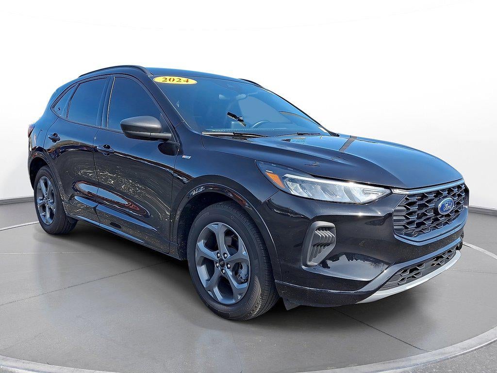 2024 Ford Escape ST-Line FWD in Agate Black Metallic — front three-quarter view