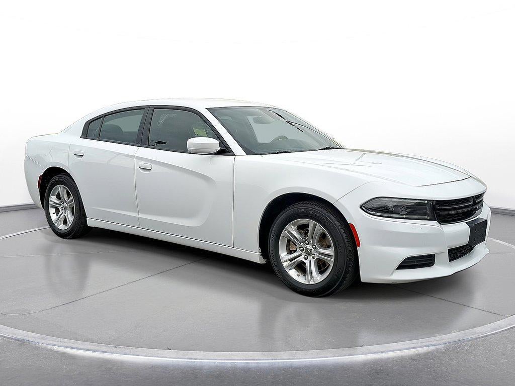 2022 Dodge Charger SXT RWD in White Knuckle Clearcoat — front three-quarter view