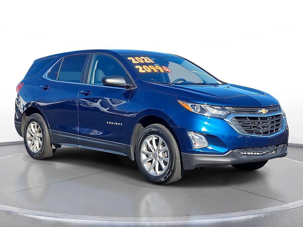 2021 Chevrolet Equinox AWD 4dr LT w/1LT in Pacific Blue Metallic — front three-quarter view