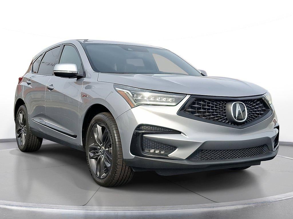2021 Acura Rdx SH-AWD w/A-Spec Package in Lunar Silver Metallic — front three-quarter view