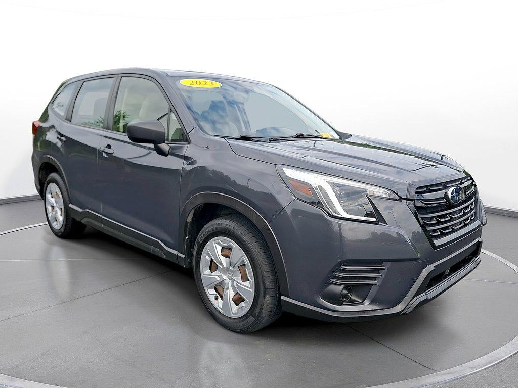 2023 Subaru Forester CVT in Magnetite Gray Metallic — front three-quarter view