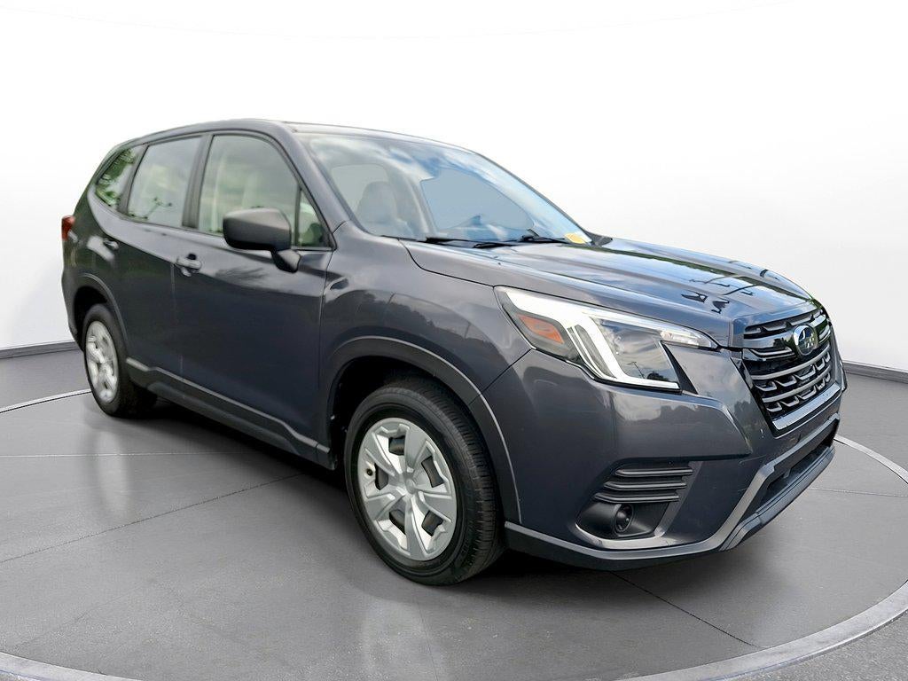 2022 Subaru Forester CVT in Magnetite Gray Metallic — front three-quarter view